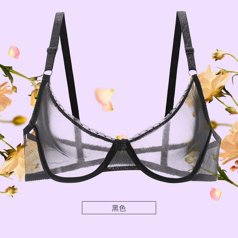 黑色【全透明】無鋼圈